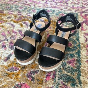 Steve Madden Kirsten platform sandals black 6.5